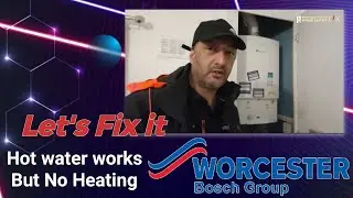Worcester Bosch boiler Repair hot water works but no heating diagnostic and repair England Uk