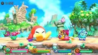 Super Kirby Clash Colossal Spear Waddle Dee Boss Fight