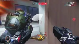 Overwatch Competitive Gameplay - Season 4 - Lijiang Tower - Soldier, Reaper, Zarya, Roadhog - WIN