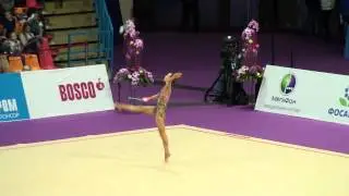 Kratochwill Spela, Slovenia, булавы.  Гран При Газпрома 01.03.14