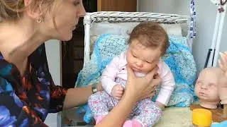 Realborn Landon Awake dostępny rooted painted mohair hair details realistic like real baby jak żywa