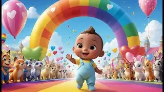 The Magical Rainbow Parade | Colorful Marching Rhyme & Fun Learning Adventure for Kids | English