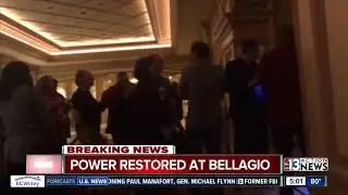 Power fully restored at Bellagio after water leak causes outage