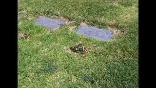 Mickey Thompson & Wife - Graveside Visit