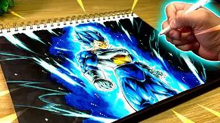 COMO DIBUJAR A VEGETA BLUE EVOLUTION!🔥 SÚPER FÁCIL ✅