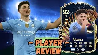 92 RATED TOTS JULIAN ALVAREZ SBC PLAYER REVIEW