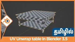 UV Unwrap in Blender tutorial for beginners in Tamil