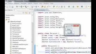 Java swing GUI tutorial #19: BoxLayout