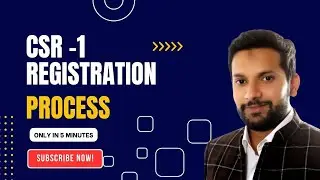 CSR 1 REGISTRATION PROCESS STEP BY STEP COMPLETE PROCESS| Registration of an NGO at MCA by A Raza