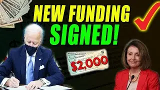 BIDEN SIGNS FUNDING BILL! $2000 STIMULUS CHECKS, Trump Boost, Fourth Stimulus Package Update