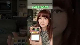 Watercolor painting at a cafe! 😍 #dailyvlog #vancouver