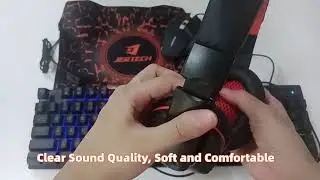 Jertech Gaming Keyboard 4 in 1 Keyboard, Mouse, Headset, Mouse Pad CT401