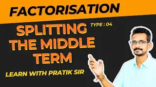 📘 Factorization Splitting the Middle Term | CBSE | GSEB | VEDIC MATH | TRICKS | ‪@pritn1416‬ | MATH