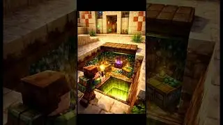 Secret Room Under Desert Temple #minecraft