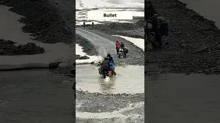 Water crossing at baralacha pass - Leh Ladakh 2023