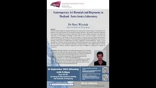 Contemporary Art Biennials and Hegemony in Thailand - Notes from a Laboratory
