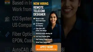 👩🏻&zwj;💻𝗗𝗲𝘀𝗶𝗴𝗻 𝘁𝗵𝗲 𝗙𝘂𝘁𝘂𝗿𝗲 𝗼𝗳 𝗧𝗲𝗹𝗲𝗰𝗼𝗺 &ndash; 𝗝𝗼𝗶𝗻 𝗖𝗖𝗜 𝗦𝘆𝘀𝘁𝗲𝗺𝘀 𝗮𝘀 𝗮 𝗥𝗲𝗺𝗼𝘁𝗲 𝗙𝗶𝗯𝗲𝗿 𝗢𝗽𝘁𝗶𝗰 𝗘𝘅𝗽𝗲𝗿𝘁!🌐#RemoteJobs#Job