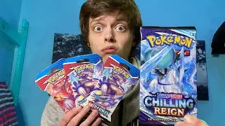 Opening a Pokemon Chilling Reign Booster Pack and 3 Battle Styles Booster Packs!