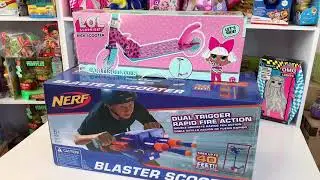 Nerf blaster Scooter нерф бластер самокат и лол самокат LoL Surprise самые крутые игрушки самокаты