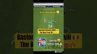 101 Alessandro Bastoni Fortress skill is a hidden gem 💎🔥 #efootballmobile #efootball #bastoni #cb