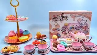 15 Minutes Satisfying with Unboxing Boutique Tea Set | ASMR (No Music)
