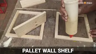 easy DIY pallet projects // pallet wall shelf