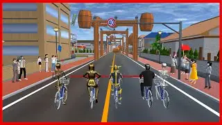 Bicycle Race Between the Bosses || SAKURA School Simulator