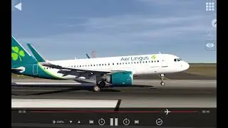 Aer Lingus A320neo landing Dusseldorf 