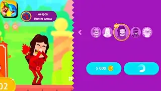 Ultimate Bowmasters Hunger Girl Unlocked | Hunger Girl Gameplay