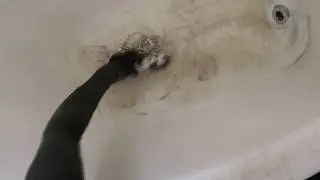 2020-07-03 Cast Iron Bathtub Prepwork