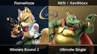 Cycom Weekly S3 #5 - FlameHaze (Fox) Vs. XevilHaxx (King K. Rool,Mii Gunner) SSBU Ultimate