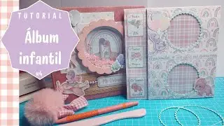 C&oacute;mo hacer una p&aacute;gina de un &aacute;lbum infantil ✂️📖 | Tutorial Scrapbooking