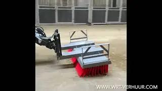 Veegborstel met opname palletvork