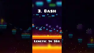 The Top 5 LONGEST Geometry Dash Main Levels | Geometry Dash 2.2 #shorts #geometrydash #gd