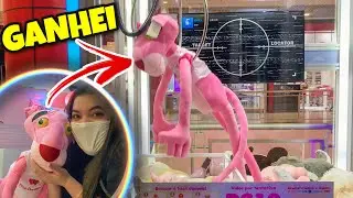 GANHEI MAIS UM URSO DE PELÚCIA GIGANTE NA MÁQUINA GIGANTE !!