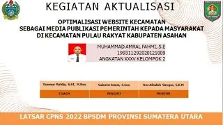 AKTUALISASI KEGIATAN 6 TAHAPAN 1 MINGGU I #LatsarCPNS2022 #BPSDMPROVSUMUT #AngkatanXXXV #Kelompok2