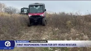 Northville Township first responders train with off-road vehicles for park rescues