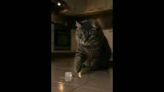 Cat vs. Ice Cube 🧊😹 The Cutest Kitchen Battle | Funny Cat Shorts