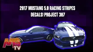 2017 Mustang 5.0 Racing Stripes Decals! Project 307
