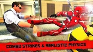Superhero Iron Ninja Battle: City Rescue Fight Sim Android Gameplay