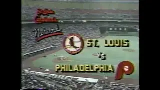 1985-08-09 St  Louis Cardinals vs Philadelphia Phillies