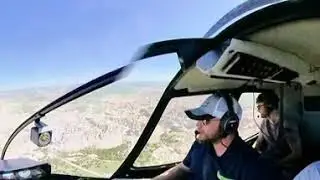 Badlands National Park Helicopter Tour in 4k VR