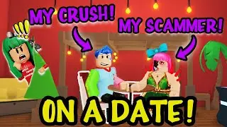 MY *CRUSH* WENT ON A DATE WITH MY *SCAMMER*...I WENT *UNDERCOVER* to SPY ON THEM in Adopt Me Roblox!