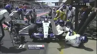 F1 &ndash; Kazuki Nakajima hits his mechanics &ndash; Brazil 2007