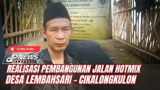 Realisasi Pembangunan Jalan Hotmix Desa Lembahsari