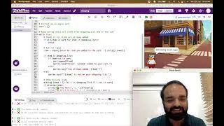 Shopping cart Assistant | Python Editor | PictoBlox