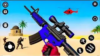 Gun shooting game android gameplay 3d offline game fps commando gun strike mission #androidgame 
