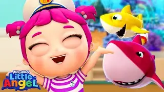 Baby Shark Doo Doo Fun! 🦈🎵 | Little Angels Kids Cartoons/Songs & Nursery Rhymes