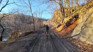 Riding into Foster Falls On The New River Trail