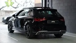 2017 AUDI S3  - Downpipe pops and bangs exhaust sound
